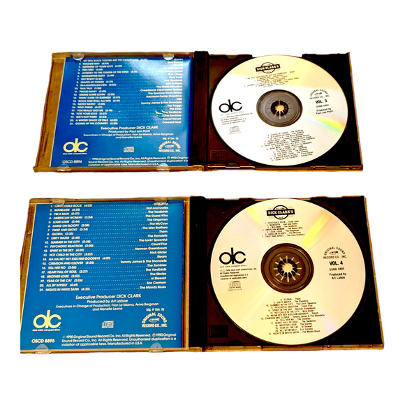 Lot of 2 Dick Clark's All Time Hits CDs Volumes 3 & 4 Vintage Music - Picture 5 of 7